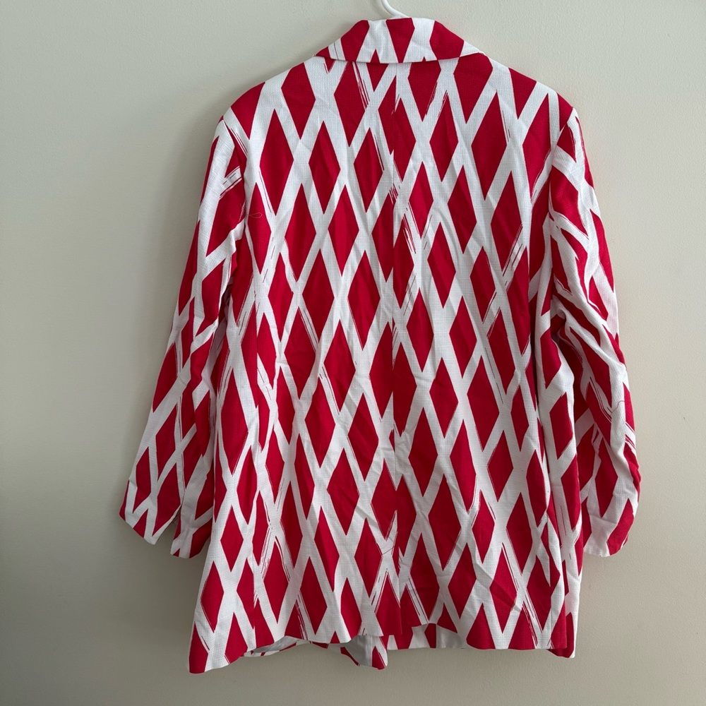 Dennis Basso Wide Printed Topper Jacket - Picture 7 of 11